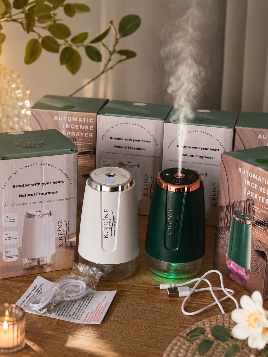 K.REINE HOME – Diffuseur de Parfum d’Ambiance Automatique