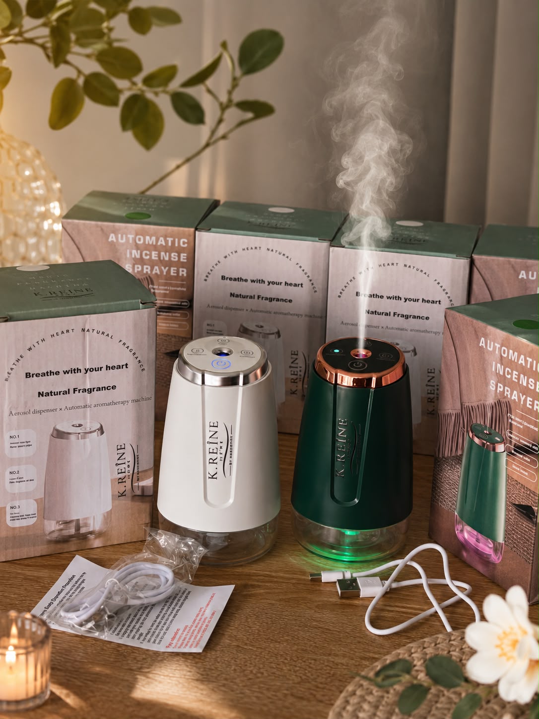 K.REINE HOME – Diffuseur de Parfum d’Ambiance Automatique