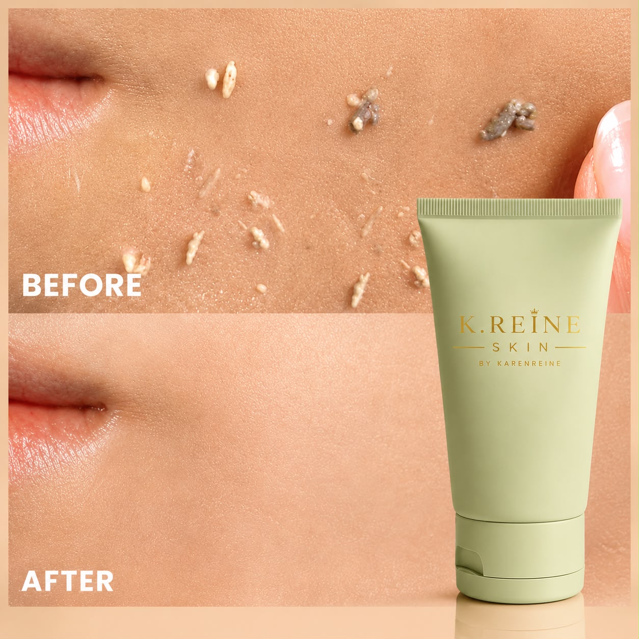 Gel Nettoyant Exfoliant Visage. K.REINE