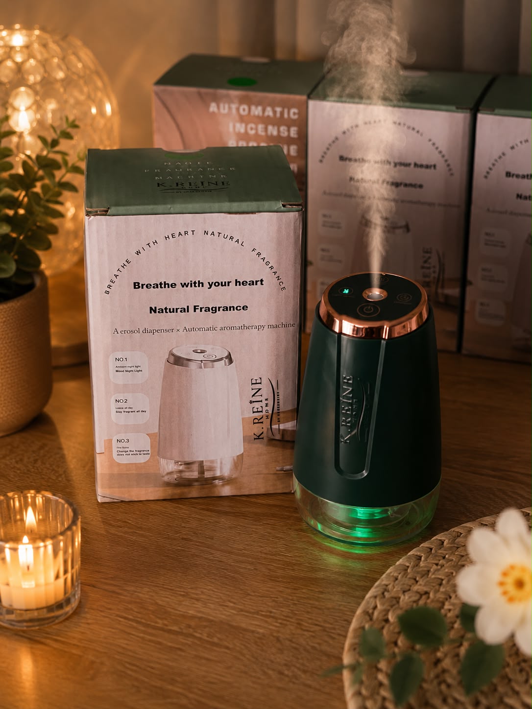 K.REINE HOME – Diffuseur de Parfum d’Ambiance Automatique