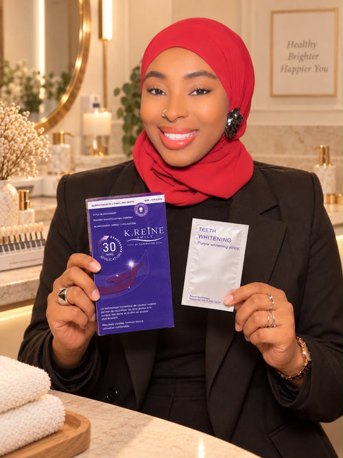 Bandes blanchissantes violettes ( blanchiment dentaire)K.REINE Smile