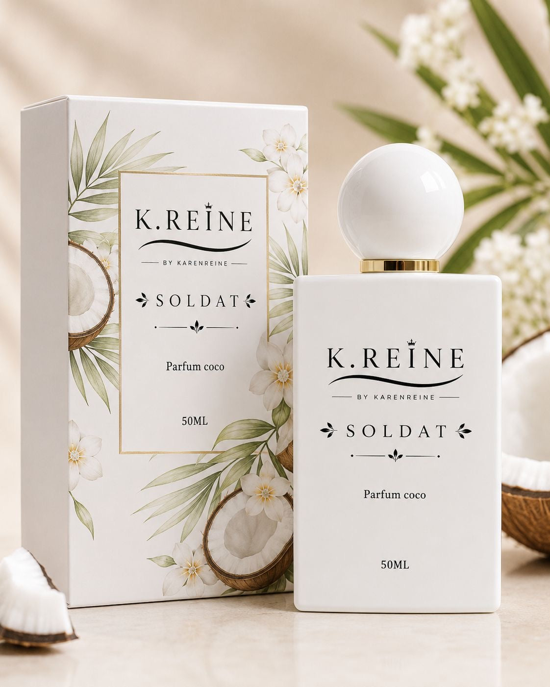 PARFUM SOLDAT_K.REINE 
Eau de Parfum Unisexe | Coco & Vanille