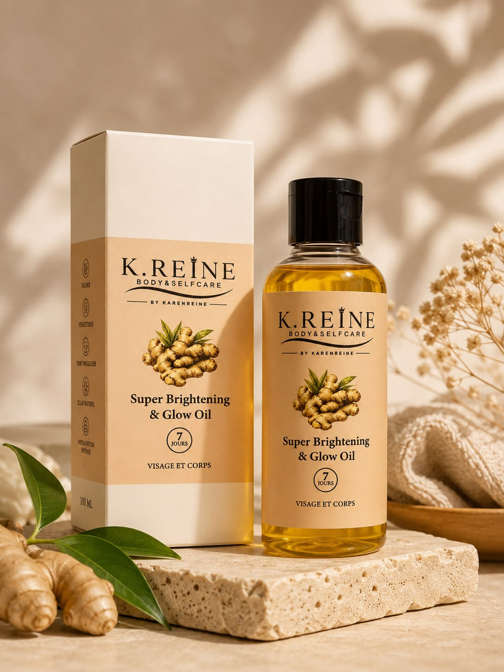 Huile de Curcuma – K.REINECorps & Visage ,Soin des vergetures et de l’apparence des taches pigmentaires