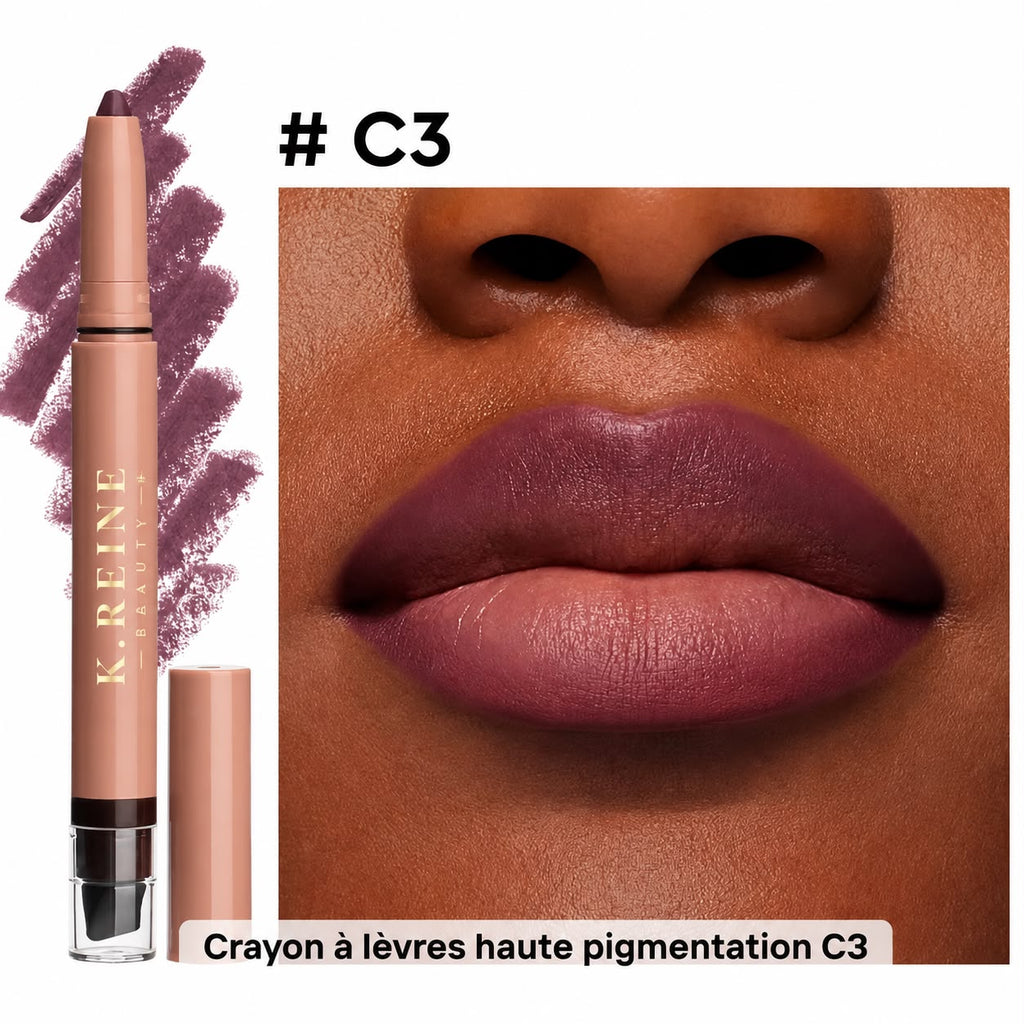 K.REINE Beauty – Crayon à lèvres Cacao Noir,Marron