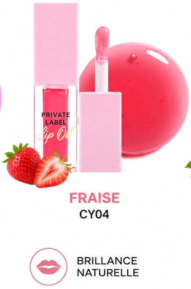 Lip Oil Hydratant – Cerise, Fraise & Mangue. K.REINE