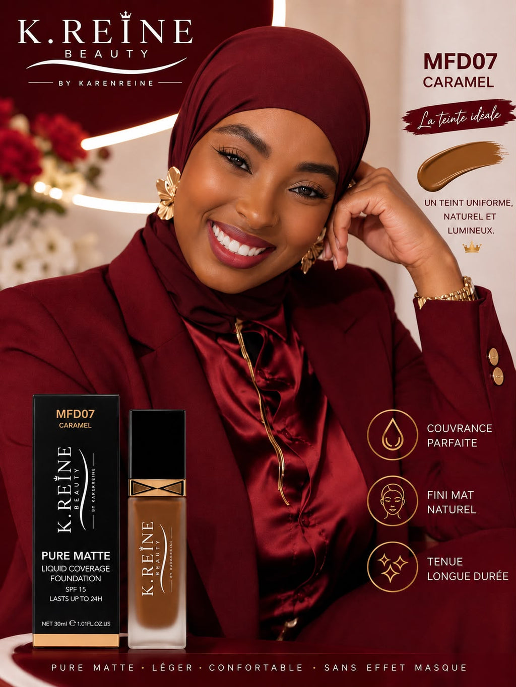 Fond de teint K.REINE Caramel Naturel